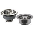 Westbrass Wing Nut Style Large Kitchen Basket Strainer W/ InSinkErator Style Disposal Flange & Stopper in Oil D2155-20